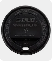 TAPA SOLO TRAVELLER NEGRA VASOS 12 - 16 OZ