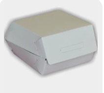 CONTENEDOR HAMBURGUESERO BLANCO 13.5 X 14.5