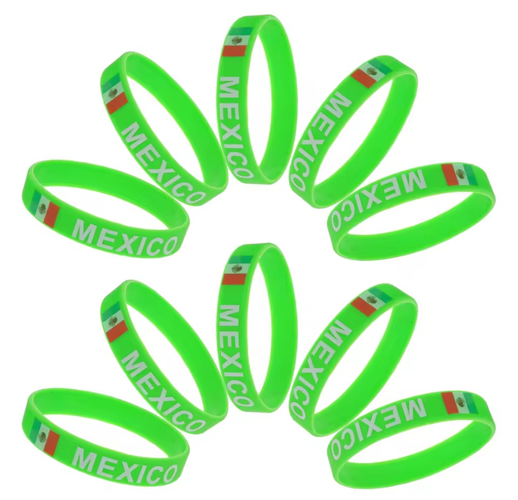 PULSERA MEXICO 2026 LOTE 10 PIEZAS