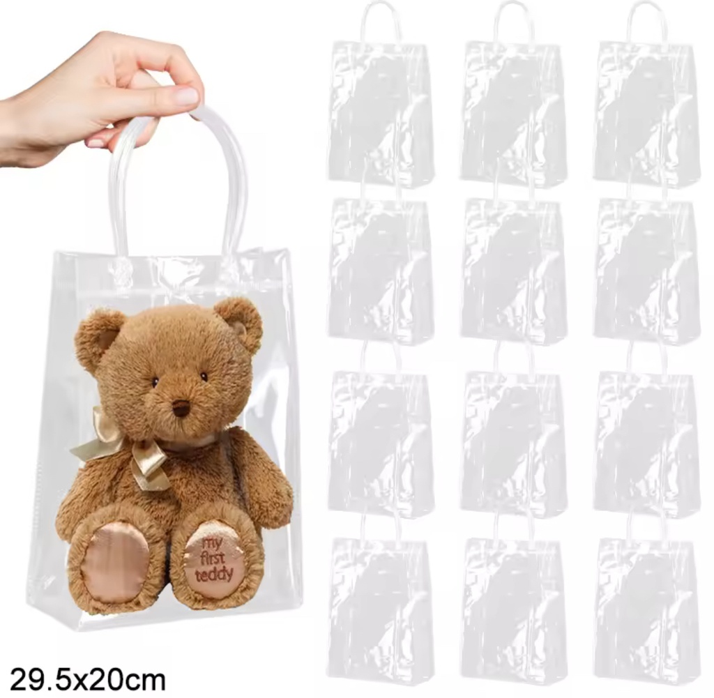 BOLSA TRANSPARENTE (PQT 5 PIEZAS)