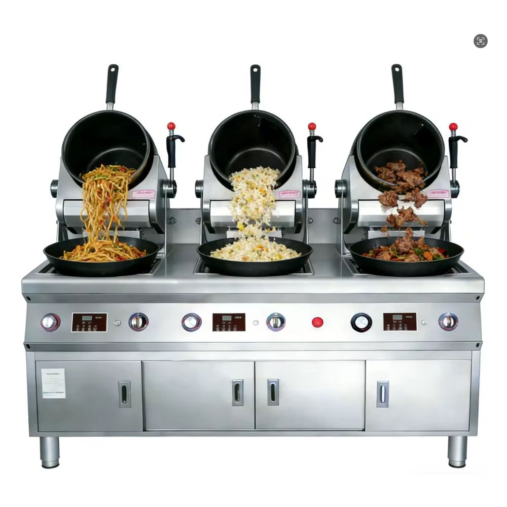 REVOLVEDORA AUTOMATICA PARA COCINA 3 CABEZAS
