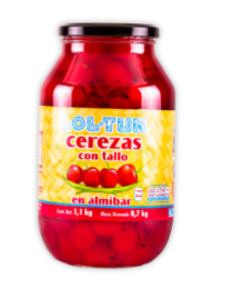 CEREZA NATURAL ROJA EN ALMIBAR 1.1KG
