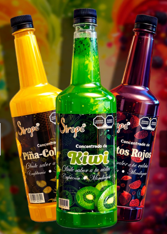 CAJA SURTIDA DE CONCENTRADOS DE FRUTA MARCA SIROPE 12 BOTELLAS