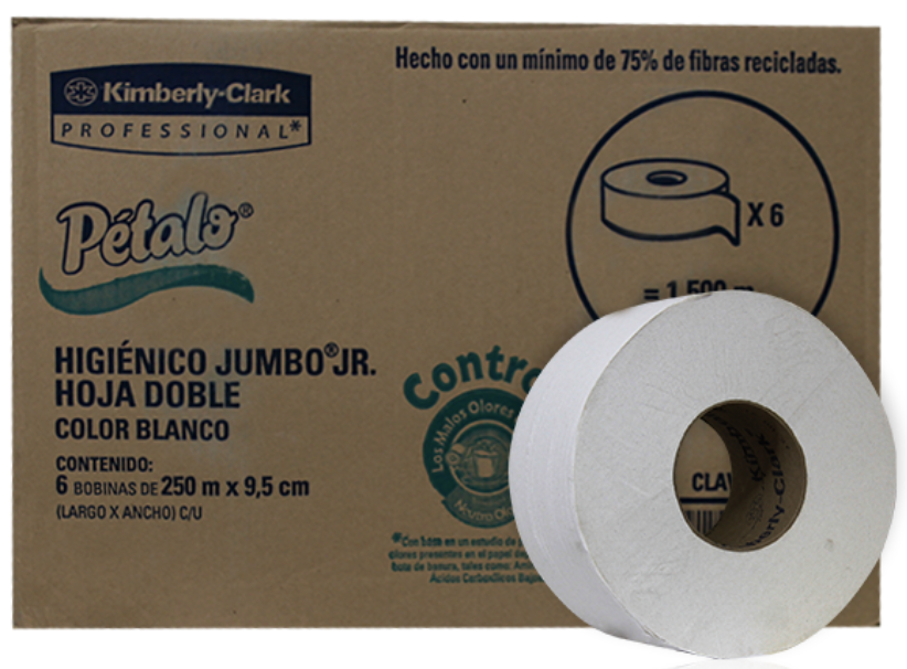 P250 BOBINA JR PETALO CAJA CON 6 PIEZAS DE 250 mts