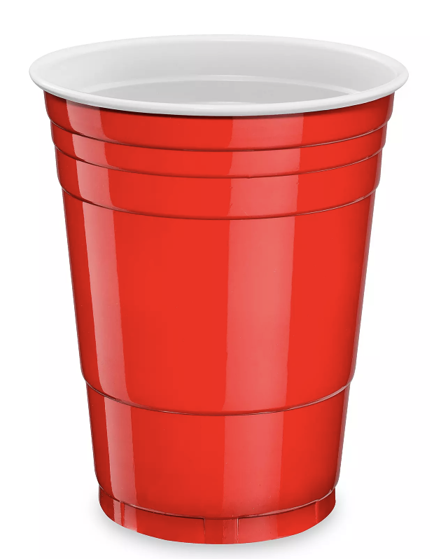DES001 VASO ROJO PLASTICO 16oz.