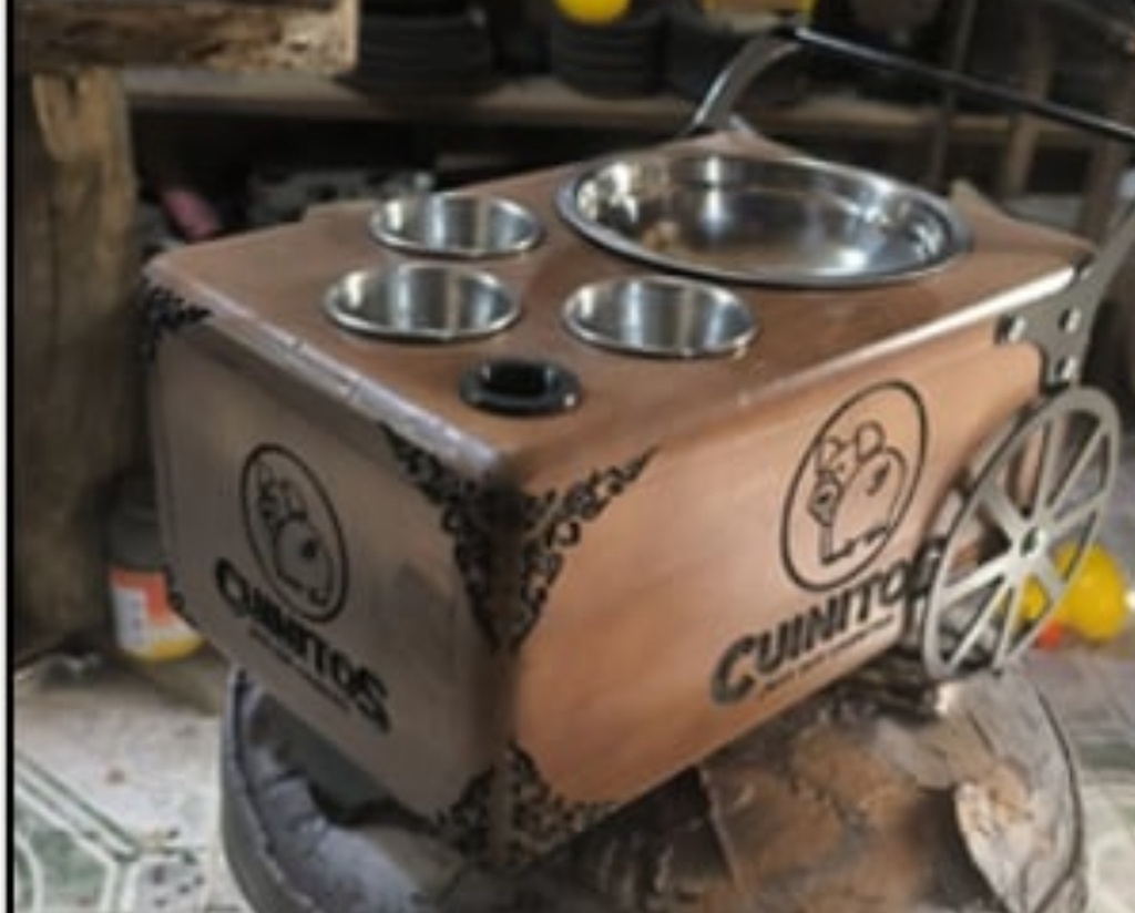 Centro de mesa MINI CARRITO DE HELADOS MDRA